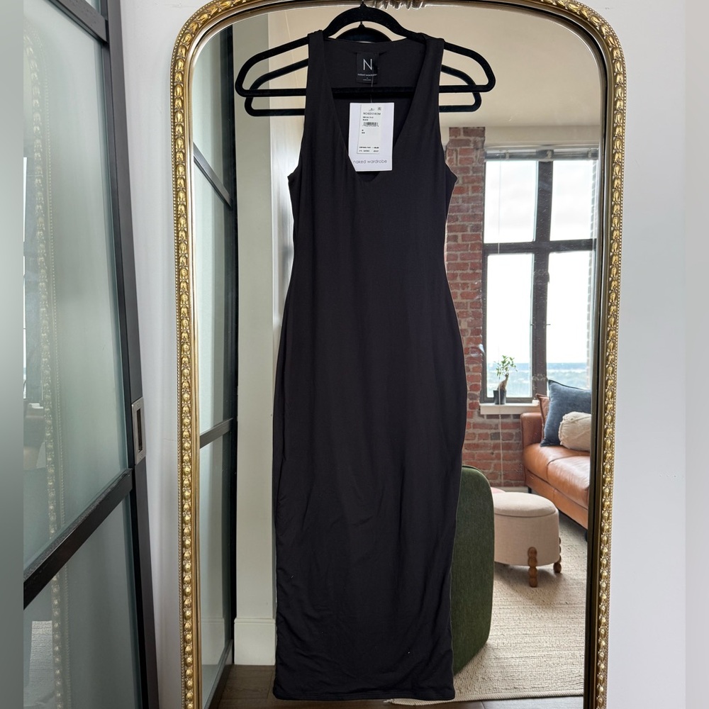 Naked Wardrobe Elegant Black Dress